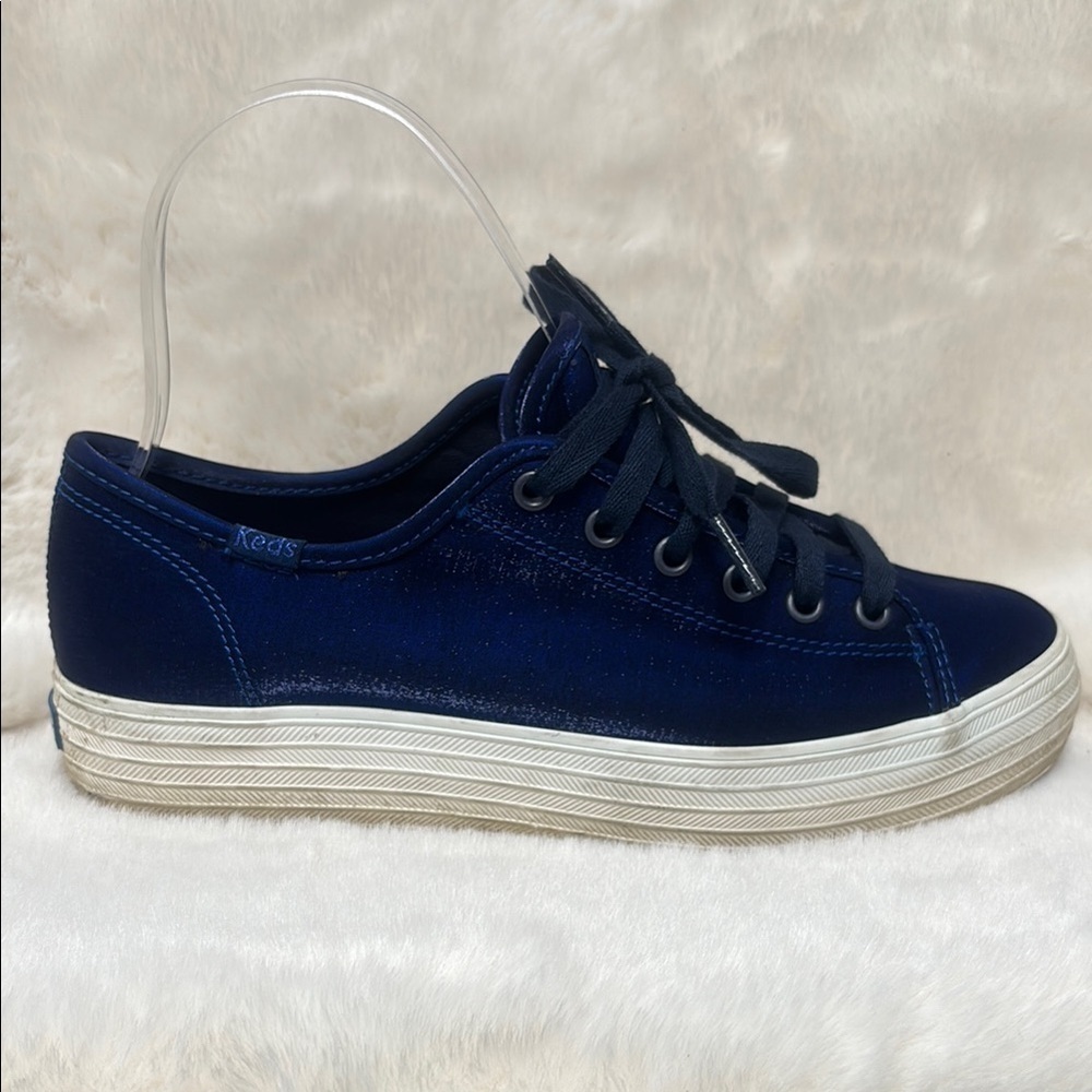 Keds Women's royal blue sateen finish Sneakers